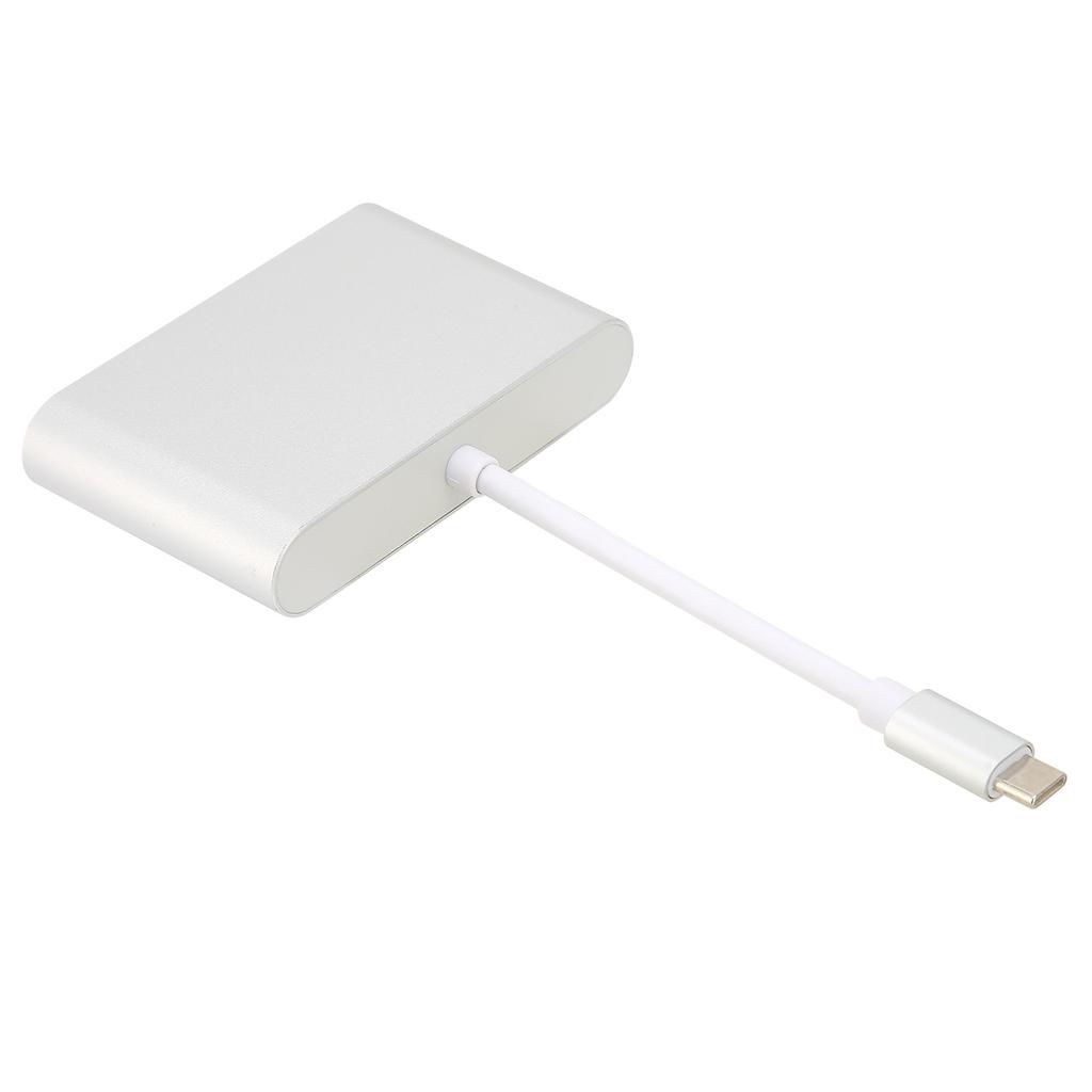 Адаптер-хаб Type C на VGA+USB3.0+PD из алюминиевого сплава 3 в 1 для мыши, клавиатуры, U-диска