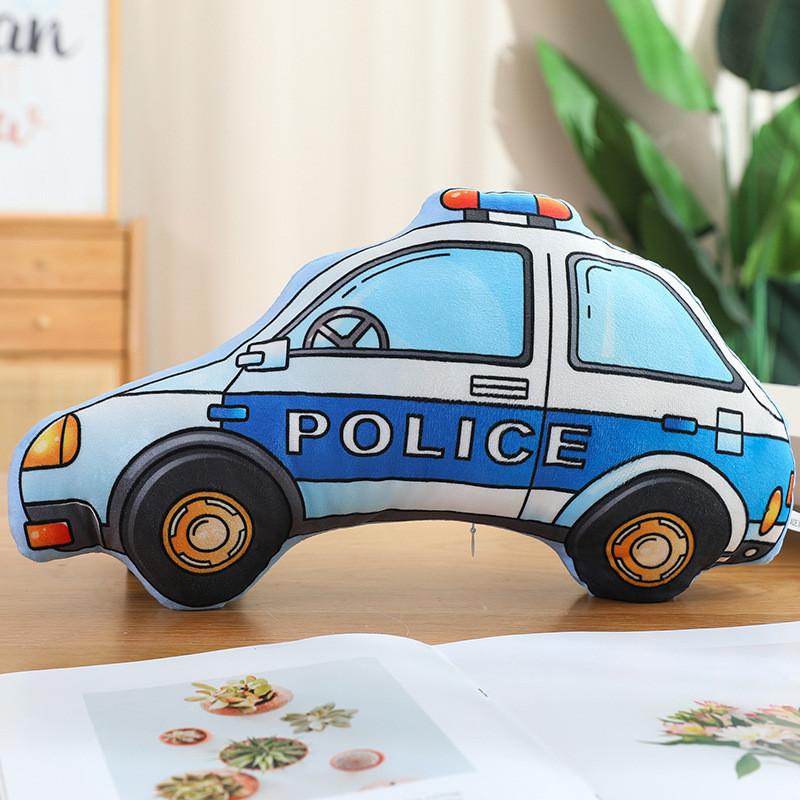 Childrens Aircraft Tanks Excavators Fire Trucks Bicycles Plush Pillows For Kids Bedroom