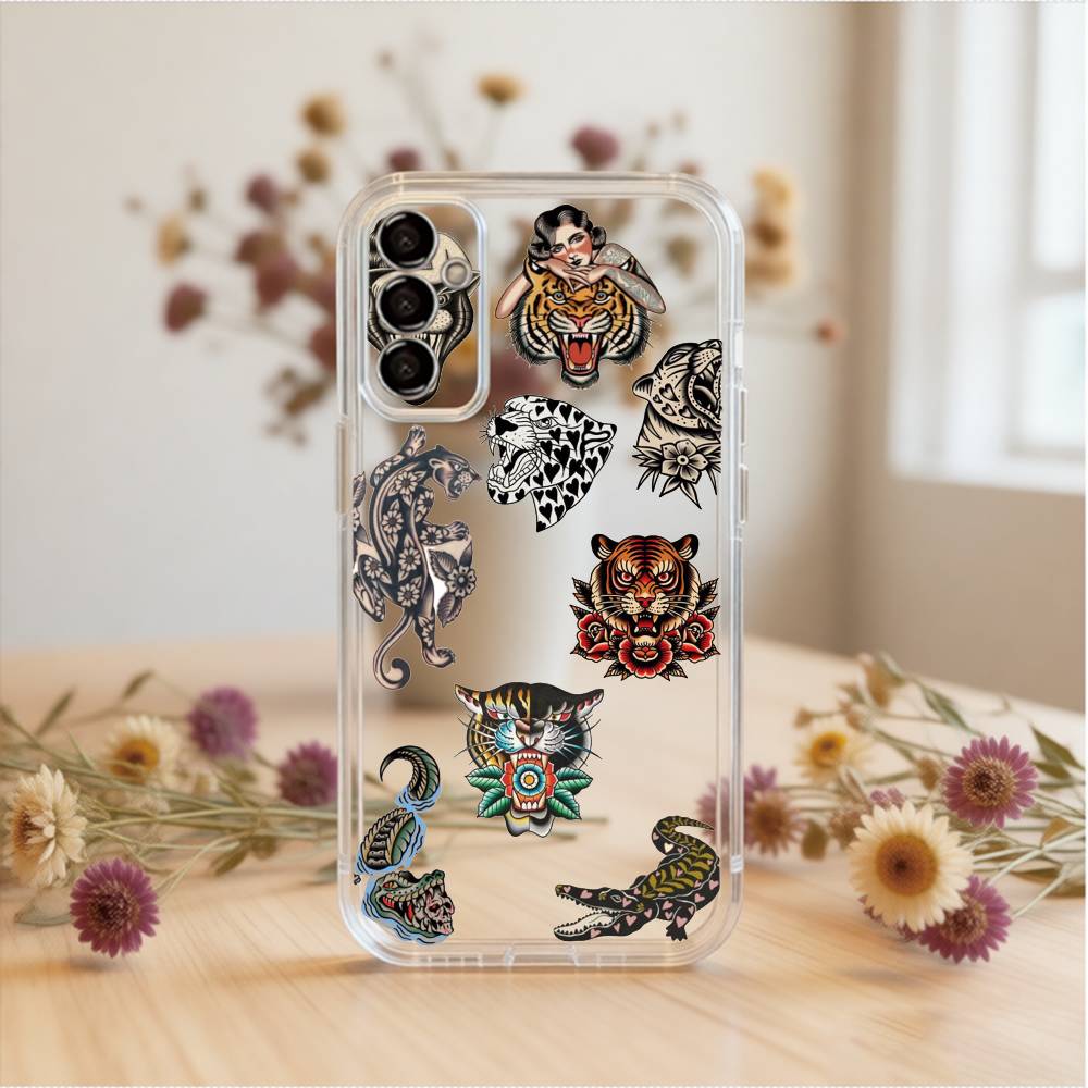 Old T-traditional wallpaper Phone Case Transparent Silicone Soft For SamsungA10,12,20,21S,30,31,40,50,51,52,70,71