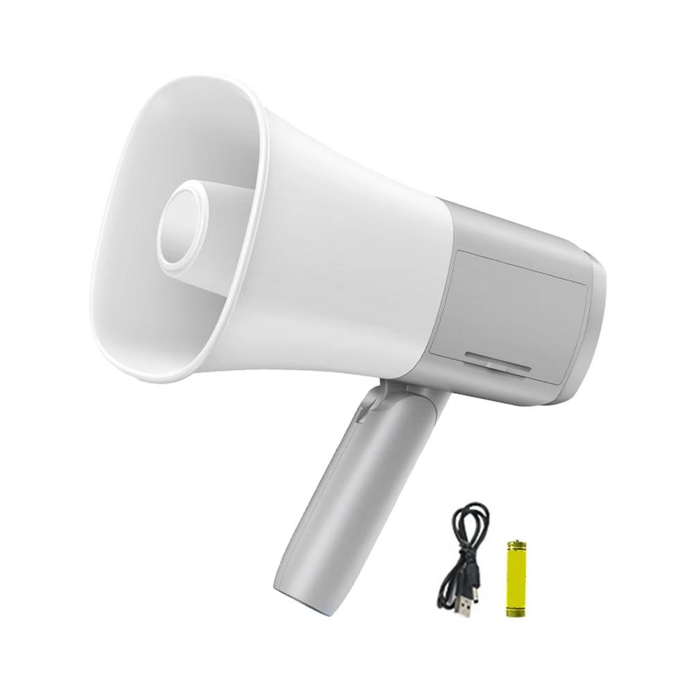 Adjustable Volume Portable Megaphone Foldable Handle Bullhorn Speaker  Fans