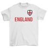 England Badge Crest T-Shirt Adults and Kids Euro 2024 Football Fan Tee Shirt