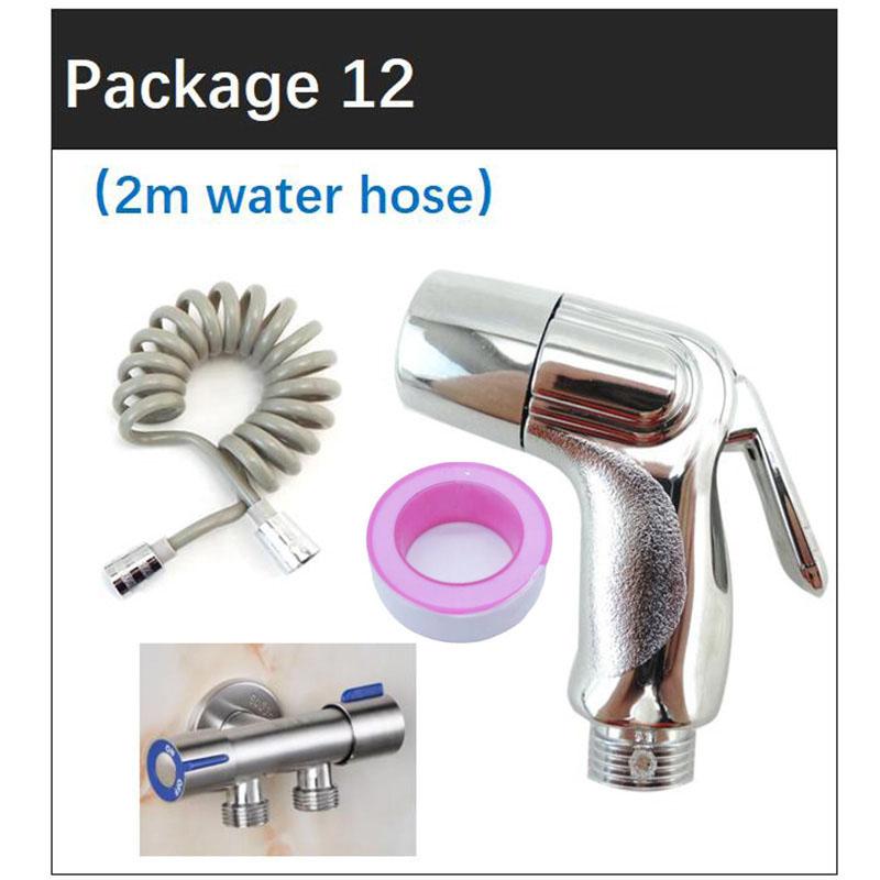 Ручной смеситель для унитаза и биде, распылитель, мусульманская насадка для душа из АБС-пластика, спрей для очистки задницы, набор держателей водяного шланга для туалета, аксессуары для ванной комнаты