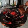 Роскошный 3D круглый ковер-циновка подсолнух и роза в скандинавском стиле для гостиной, спальни, декора дивана, коврик для детской зоны, нескользящий коврик для пола, подарок