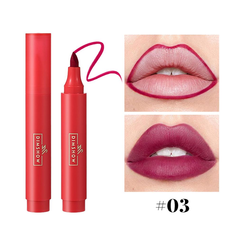 Lip Stain Marker Pen Liquid Dye Lip Tint Водостойкий Стойкий Карандаш Для Губ Увлажняющий Не Размазывающийся Матовый Макияж Для Губ