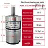 24V 36mm DC Geared Motor: Low-Speed, Adjustable, Forward/Reverse, Stallable, Hollow Shaft