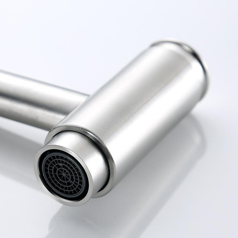 304 нержавеющая сталь кухонный однорычажный вертикальный смеситель для охлаждения, раковина для мытья овощей, раковина для мытья рук, однорычажный смеситель