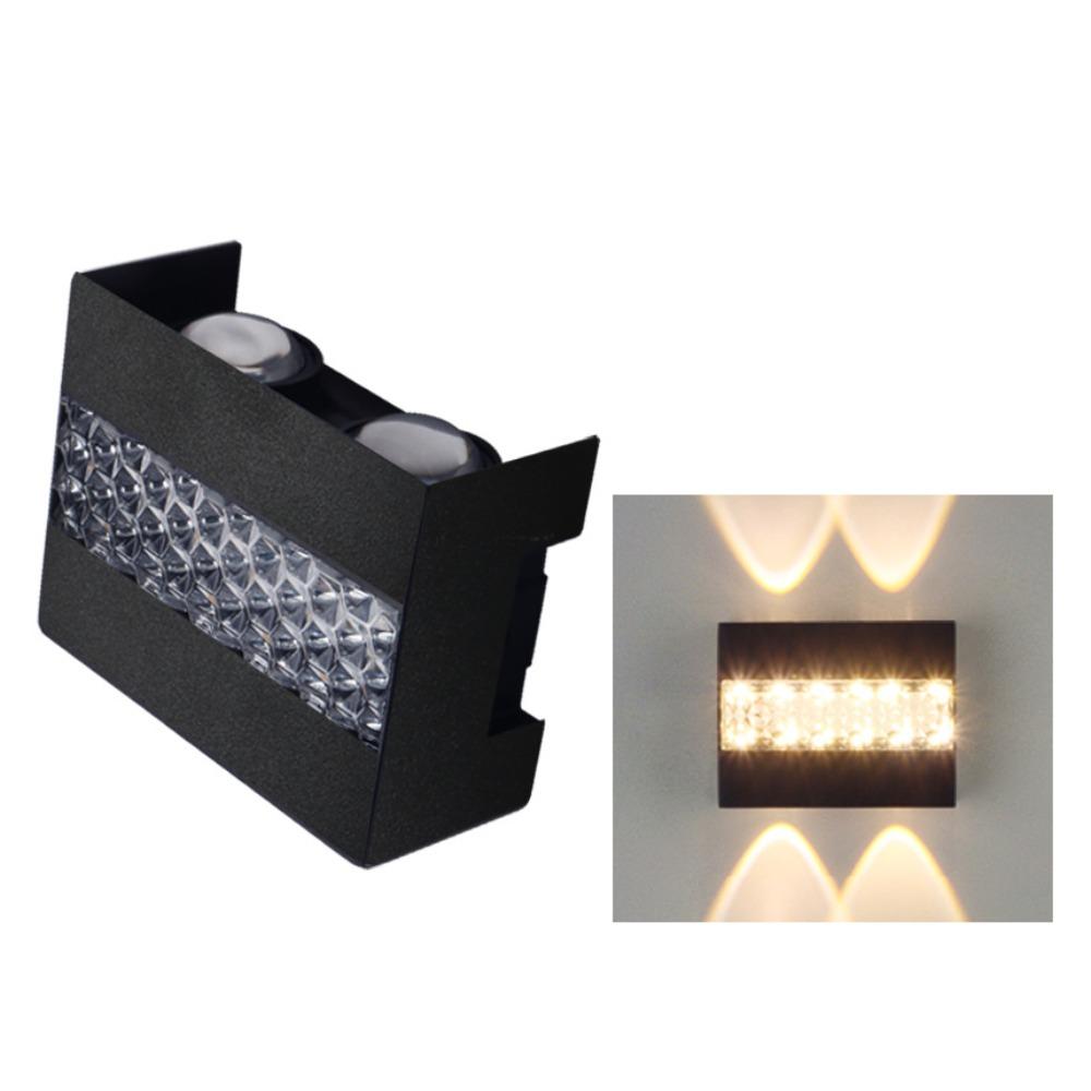 Светодиодная настенная лампа AC85-265V 10W/8W/6W Теплый/RGB Свет Водонепроницаемый настенный светильник Настенный монтаж Освещение вверх-вниз Настенный светильник-омыватель
