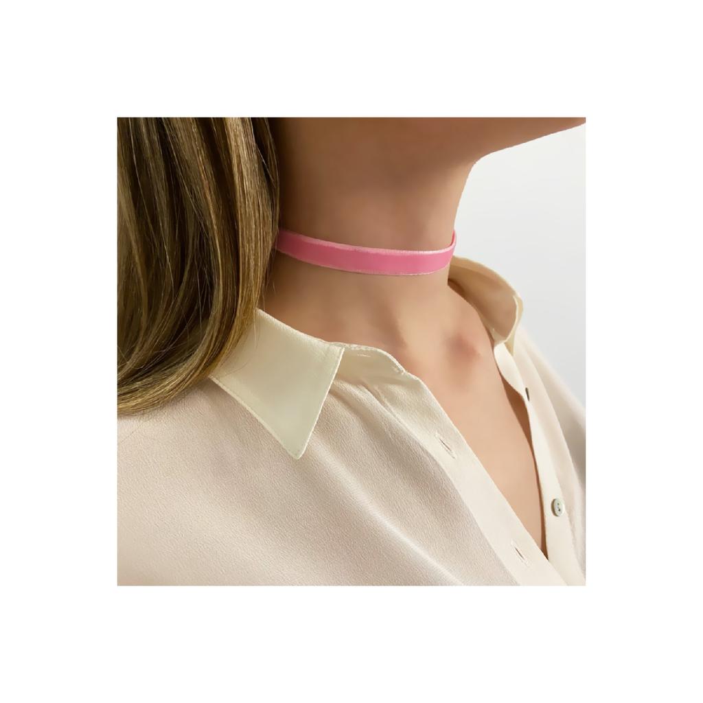 Light Brown Velvet Collar Necklace