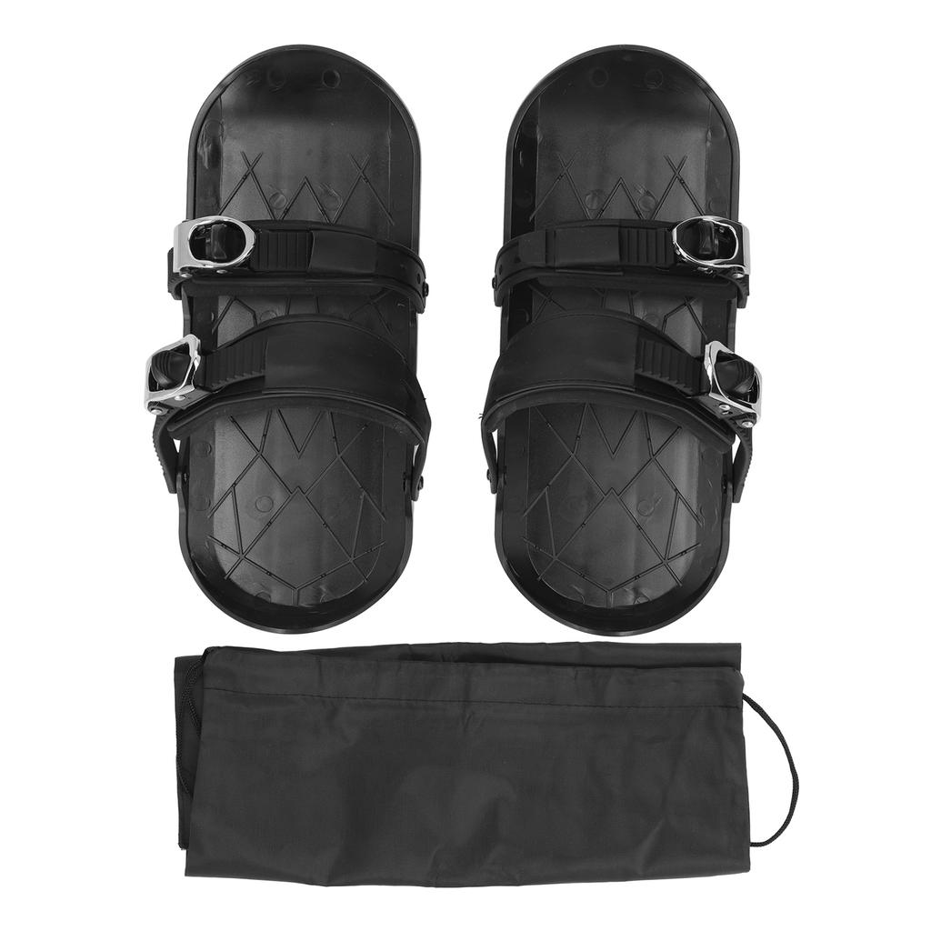 Мини-лыжные коньки Короткие тонкие коньковые лыжи Крепятся к лыжным ботинкам Зимняя обувь для катания на лыжах на открытом воздухе Черный