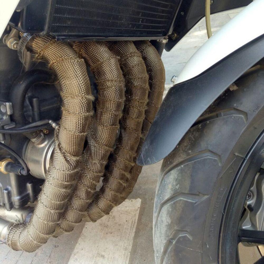 Protection Exhaust Pipe Cloth Motorcycle Heat Shield Tape Insulation Tape Fiberglass Heat Shield