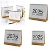 2025 Calendar Year Calendar Simple Desktop Calendar Annual Planner Standing Calendar Small Desk Calendar for School