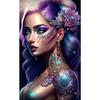 5D DIY Полный Круглый Дрель Алмазная Картина Девочка Набор Домашний Декор Искусство Ремесло 40x65см