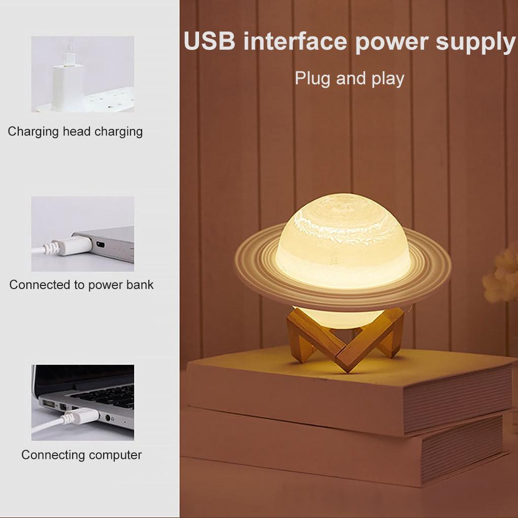 USB 3D Луна Ночной Светильник Пульт Дистанционного Управления Цветной Светодиодный Прикроватный Светильник Для Спальни Домашний Декор