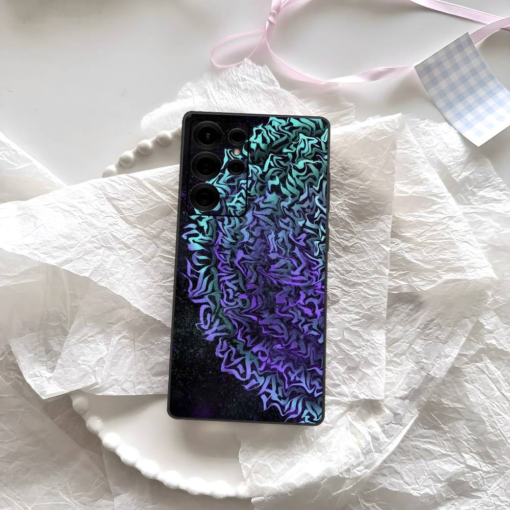 Pokras Totem Design Lampas Art Graffiti Phone Case Silicone PC+TPU For Samsung S10 20 30 22 23 24 Plus Lite Fundas