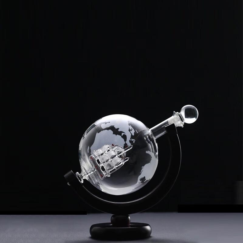 Globe Wine Decanter Set with 2 Glasses