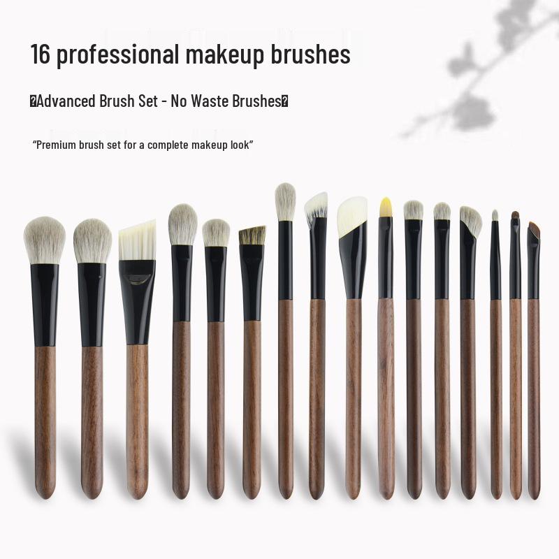 Набор бамбуковых кистей для макияжа Phoenix Hall - Включает маленькие и большие кисти для теней из шерсти животных, шерсть песца для растушевки деталей.