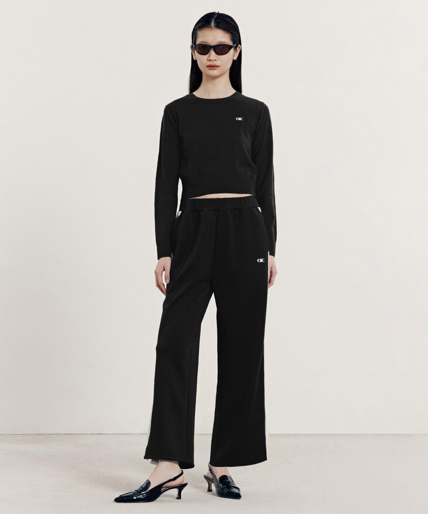 OIOI COLLECTION New Normal Jersey Pants_Black