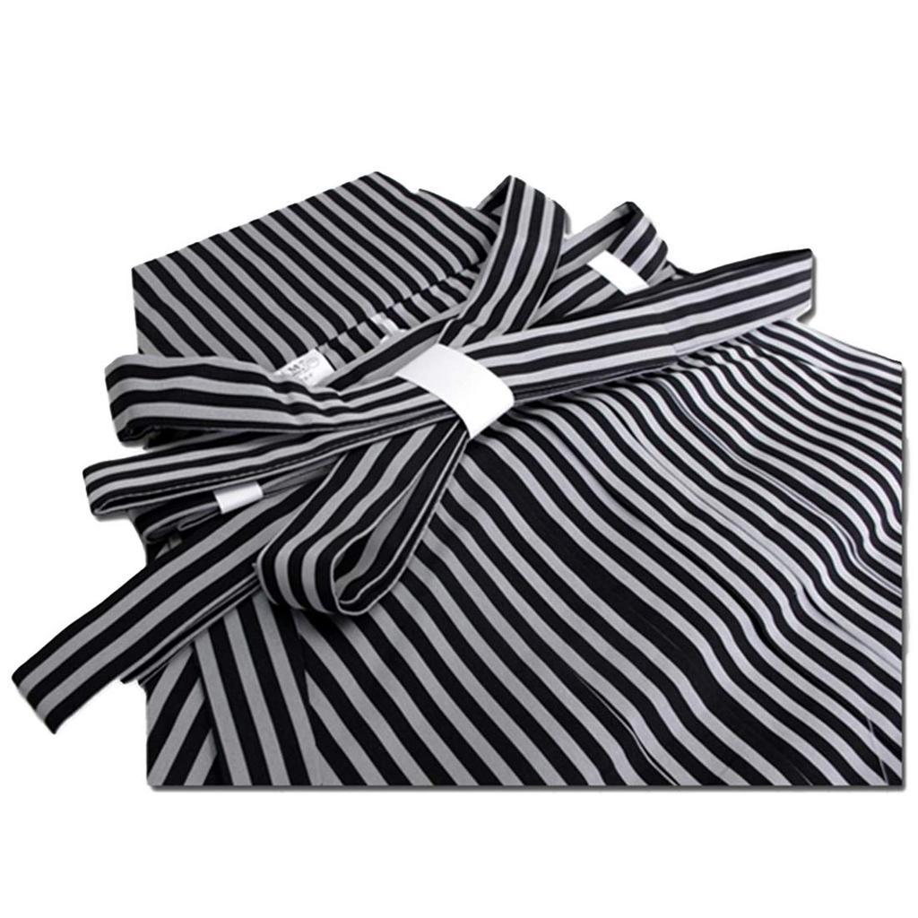 Haori Hakama Set Hakama Hakama Haori Kimono Family [KYOETSU] Men's (No Crest, Black, M)