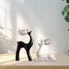 2x Статуэтки оленей Современные скульптуры лося Шкаф для комнаты Стол
