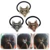 Vintage Elastic Hair Bands Metal Animal Charm Elastic Hair Bands Elegant Ponytail Holders Hair Adornment