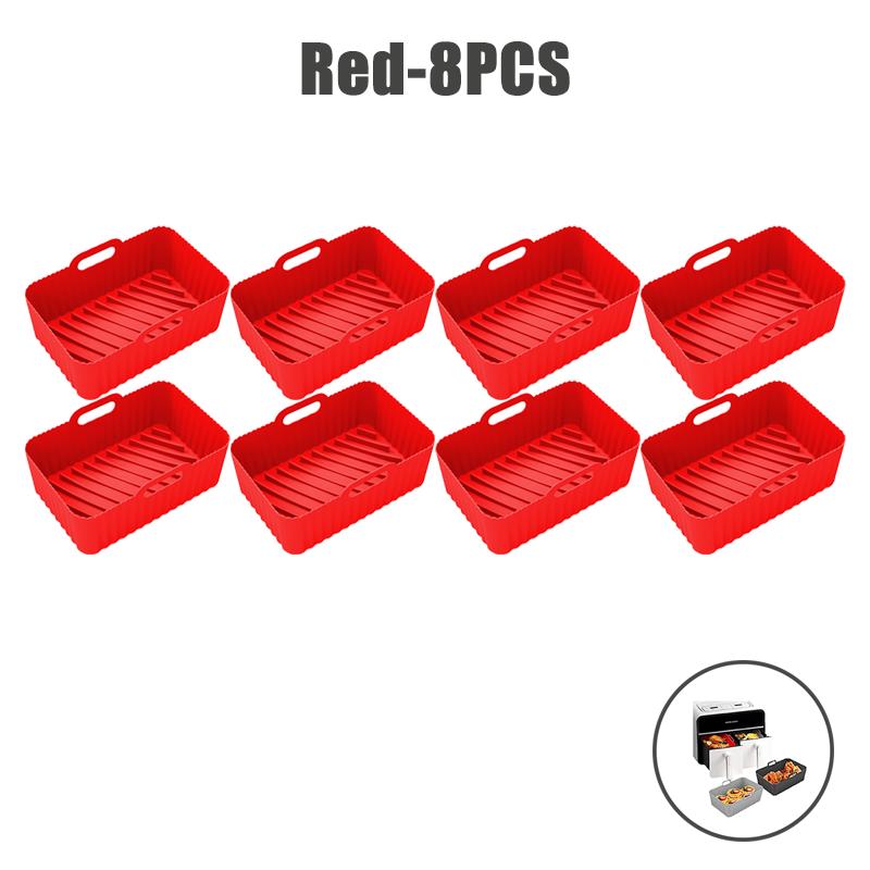 Силиконовые вкладыши для аэрофритюрницы пищевого класса для двойной аэрофритюрницы Ninja, антипригарные аксессуары для корзины аэрофритюрницы для Ninja