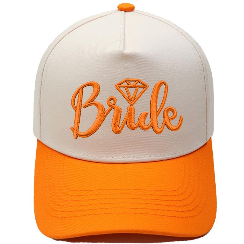 BRIDE truck driver hat letter embroidery color matching baseball cap European and American men's and women's casual retro hat