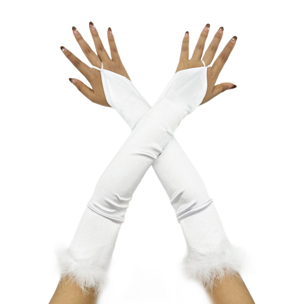 Elegant 1920s Party Fingerless Gloves for Women Long Length Arm Sleeves for Various Occasion Teaparty Dressingup Armwear
