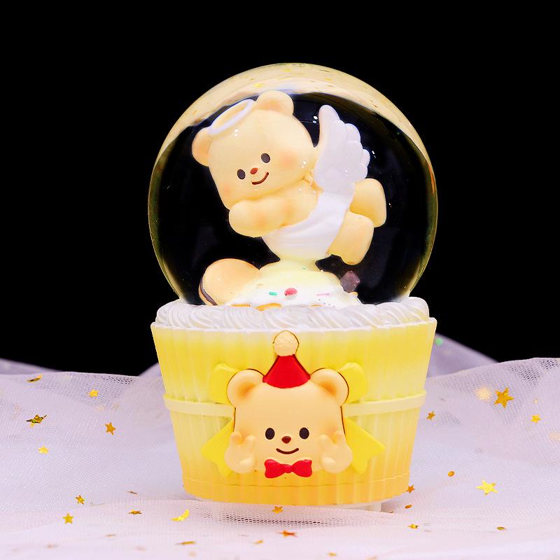 Pink Heart Castle Music Box Lantern - Snow Princess Dream Castle Birthday Gift