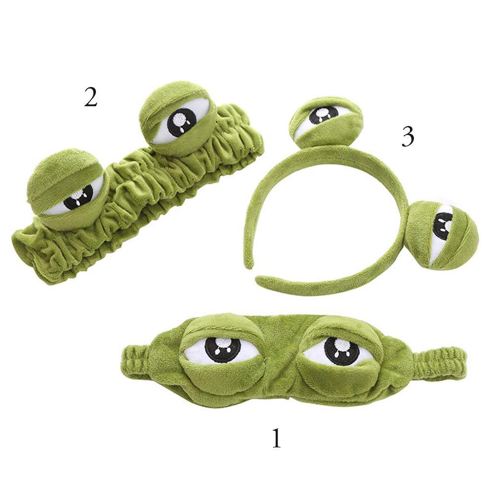 Аксессуары для волос Моющая повязка на голову Широкополые эластичные повязки для волос Макияж Забавная повязка для волос с лягушкой