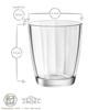 Verres à eau - Bormioli Rocco - Pulsar - Lot de 6 - 30 cl - Verre plat - Compatible lave-vaisselle