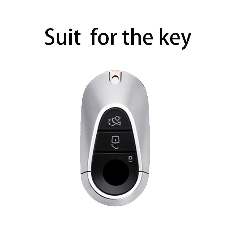 GMO3 High End Side Diamonds for Mercedes Benz C E S CLE GLC EQS EQE Class W206 W214 W223 C236 Smart Remote Car Key Case Cover Fob Bag