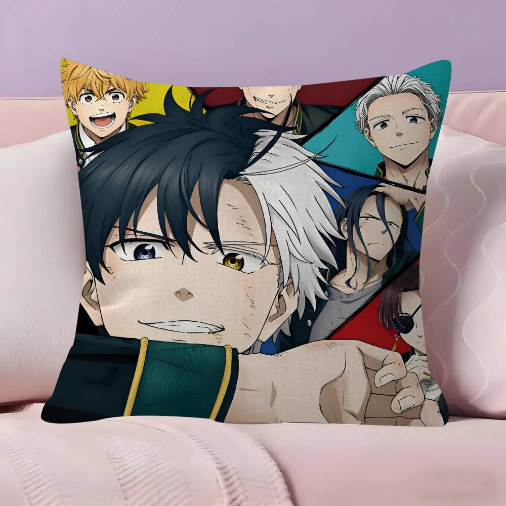 Japanese Anime Wind Breaker Pillow Cushion Cover Pillowcase Living Room Sofa Home Decor