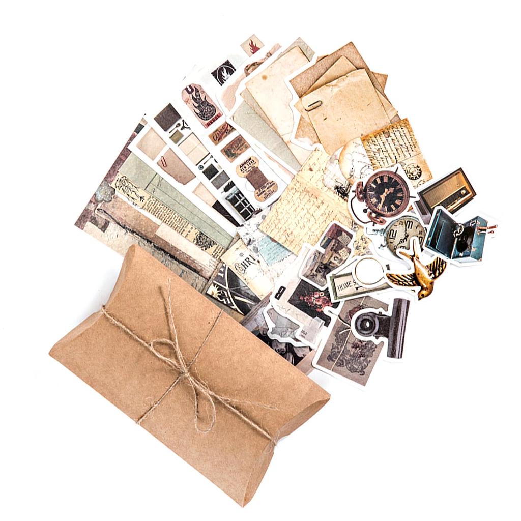 Наклейки в стиле ретро для скрапбукинга, декоративные винтажные наклейки для скрапбукинга, фотоальбом, 30 листов