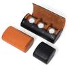 Ролл-кейс на 3 слота для путешествий, портативный, винтажный, из ПУ кожи, органайзер для часов, дисплей, коробка для хранения для мужчин, подарок