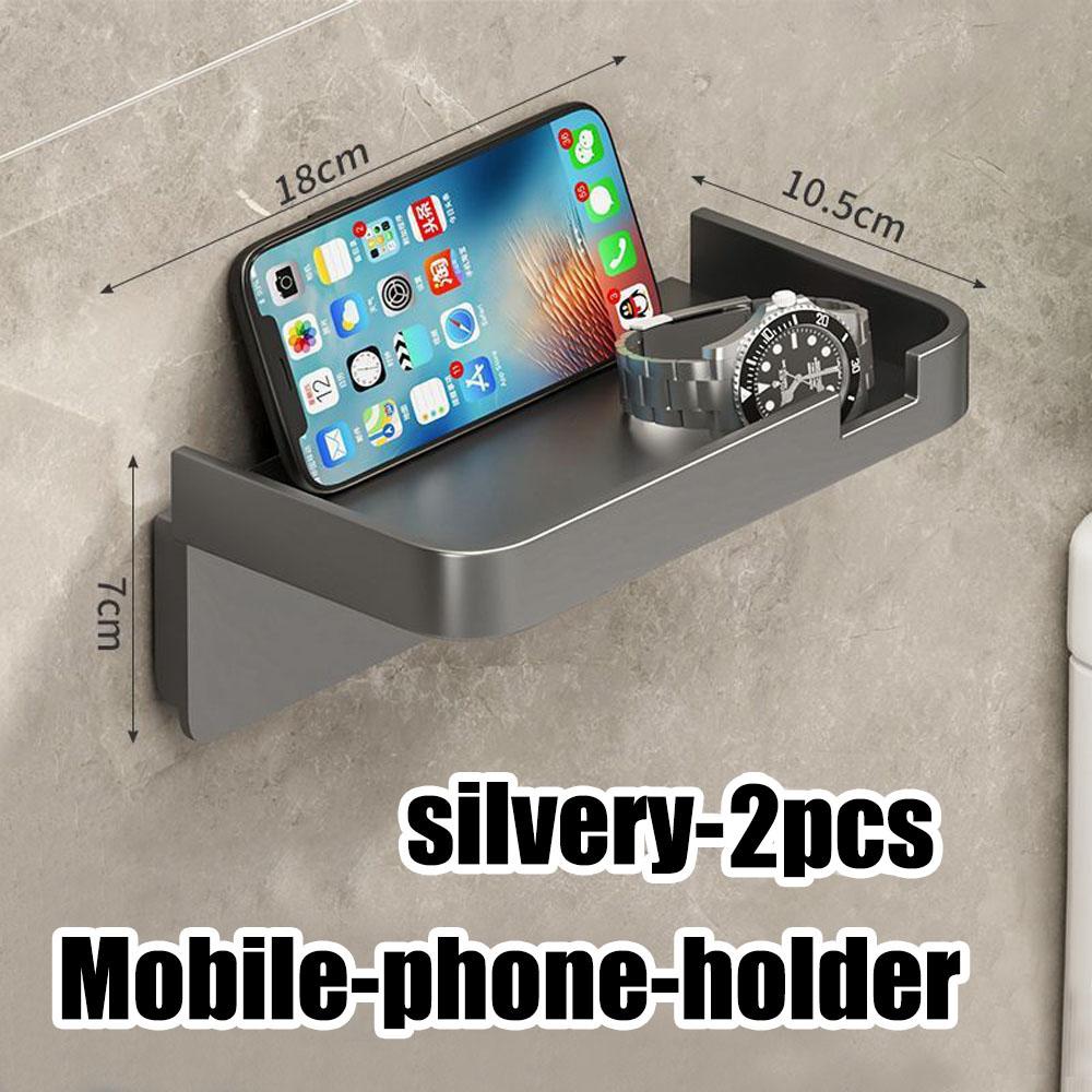 Вешалка для салфеток Держатель для рулонов туалетной бумаги Стеллаж для хранения принадлежностей для ванной комнаты Без перфорации Настенная стойка для хранения бумажных полотенец