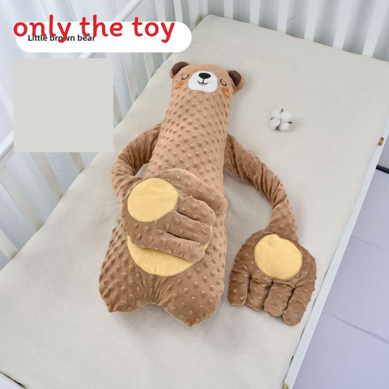 Детская мультяшная плюшевая подушка в виде животного с функциями похлопывания и музыки для сна и успокоения