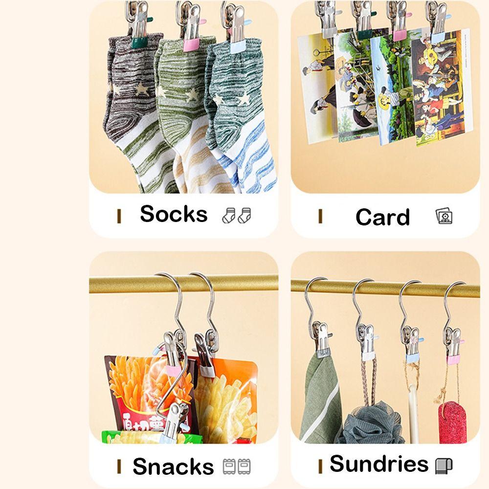 1/5/10PCS Antislip Clothes Drying Clips Windproof Home Storage Rack  for Household