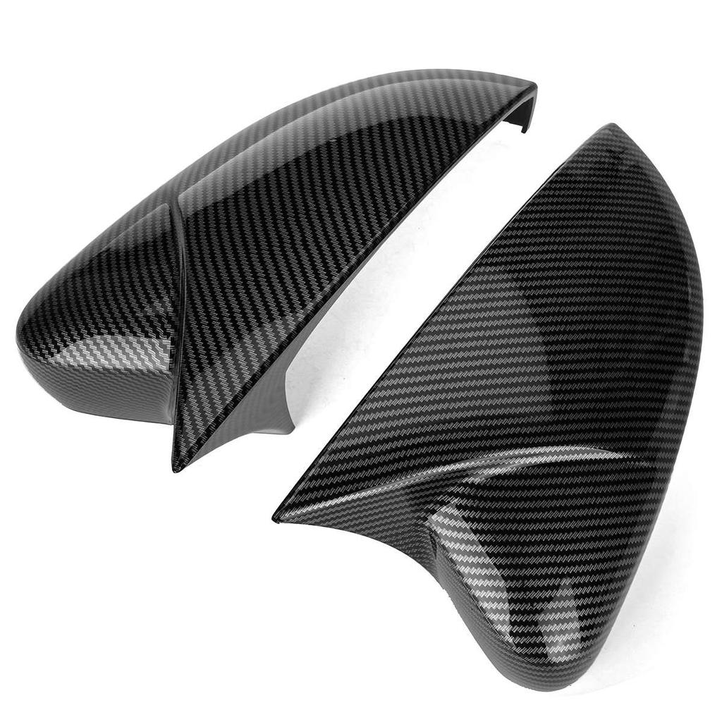 Pair Car Side Wing Rear View Rearview Mirror Cover Case Caps Shell For Volkswagen For VW For Polo Mk5 6R 6C V 2012-2017