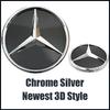 Передняя решетка в стиле OE, хромированная эмблема звезды, серебристый значок, подходит для Mercedes-Benz ML-Class W166 2012-2015 ML250 ML350 ML400 ML500 ML550