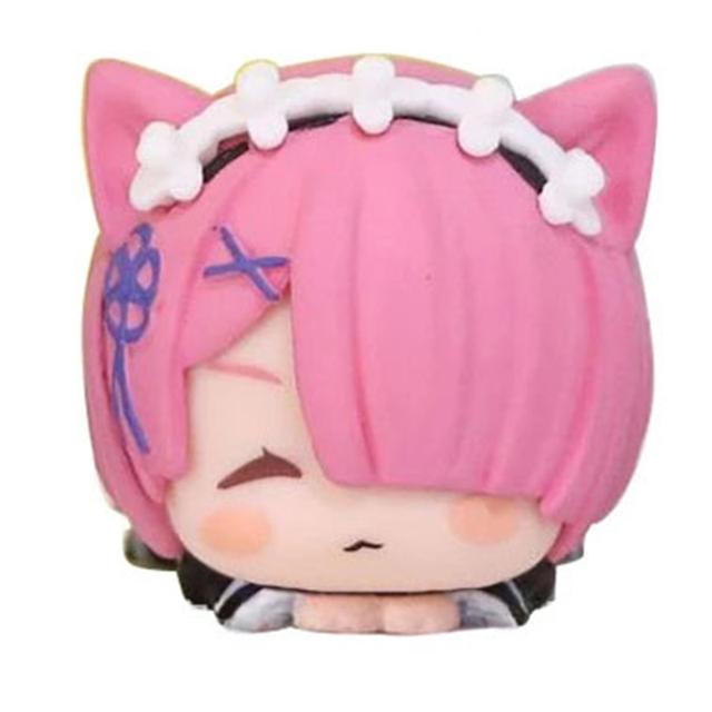4CM Anime Rem Figure Re Zero kara Hajimeru Isekai Seikatsu Hikkake Figure Nekomimi Cute Anime Toy Gift Collection Decoration PVC