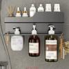 Настенный двойной органайзер для туалетных принадлежностей для ванной комнаты, органайзер для мытья рук, шампуня, кухонный органайзер, подвесной органайзер для столешницы