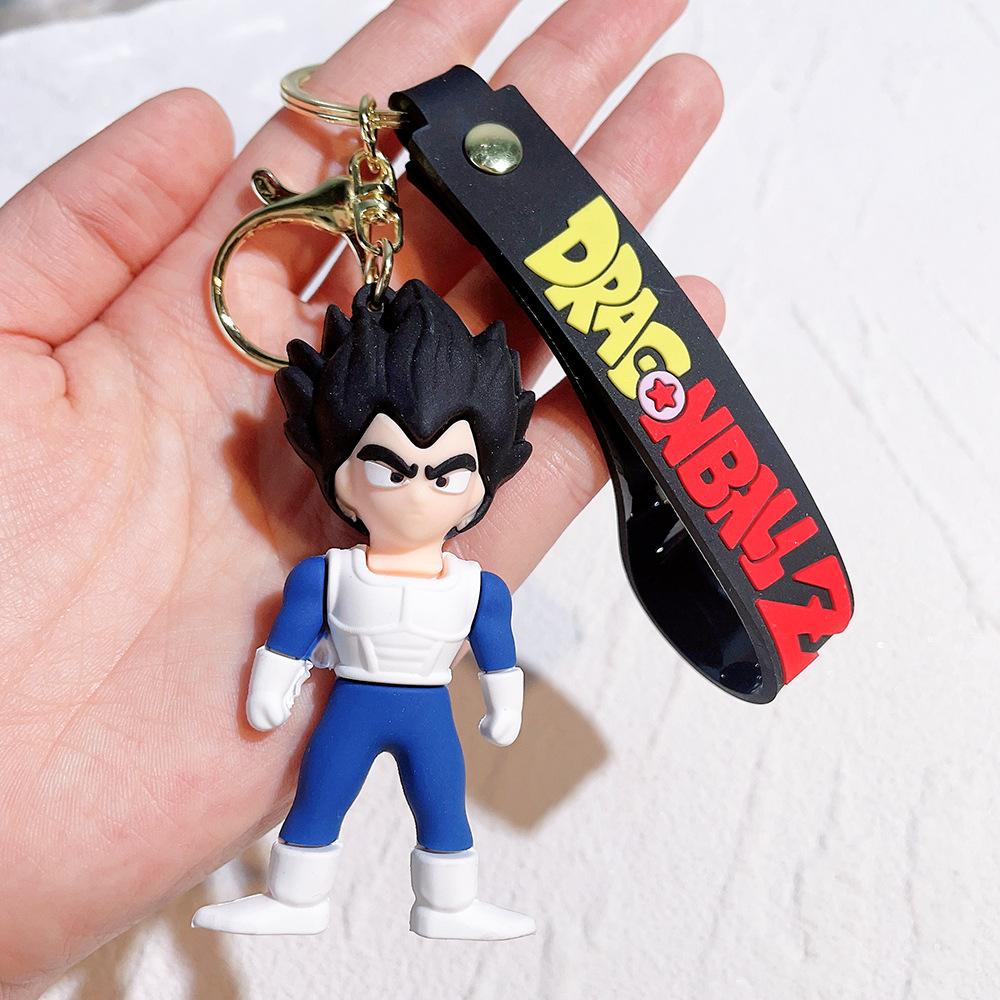 Брелок Dragon Ball Z Аниме Супер Сайян Гоку Фигурка Милый Брелок Подвеска на Сумку Украшение для Машины Аксессуары для Ключей Детская Игрушка Рождественские Подарки