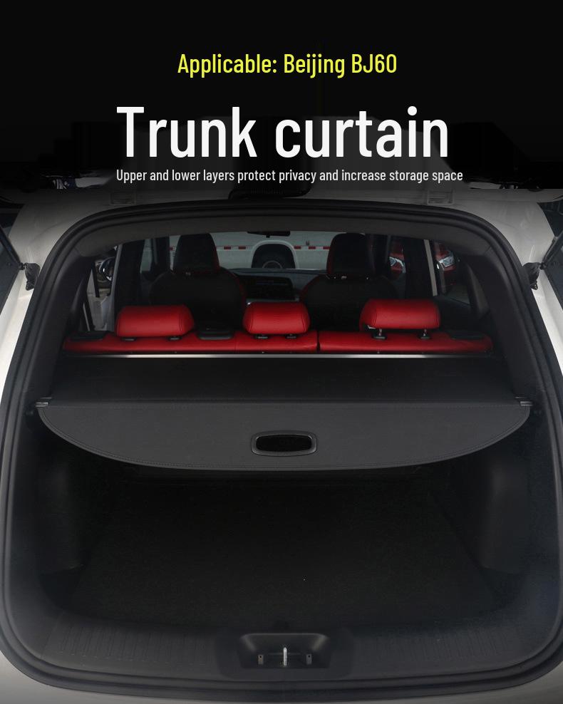Beijing BJ60 Trunk Partition Cover: Car Interior Modification Curtain