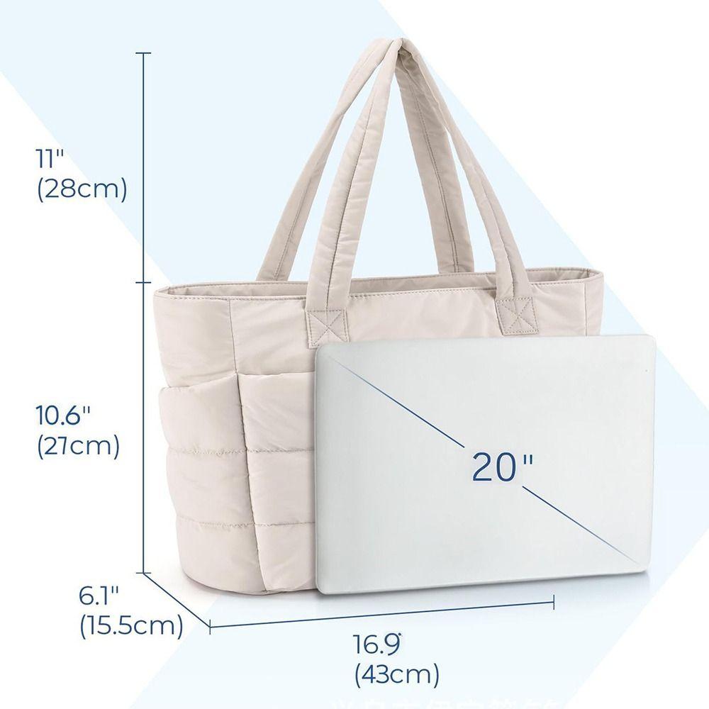 Сумка-тоут большой вместимости с хлопковой подкладкой, легкая стеганая сумка-тоут, дорожная сумка, ручная сумка, унисекс