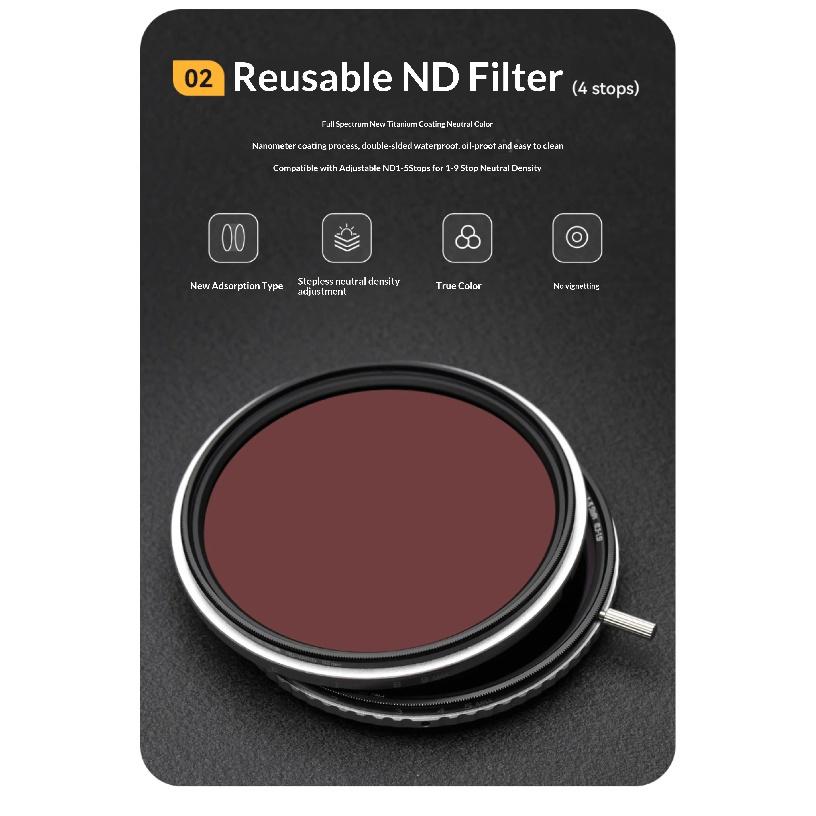NiSi Swift переменный ND True Color ND1-5 ступеней Переменный ND Фильтр для камеры 49мм 52мм 55мм 58мм 62мм 67мм 72мм 77мм 82мм 95мм 105мм
