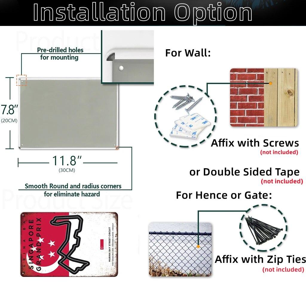 Металлический Плакат Гоночный Трек F1 Конкуренция Винтаж Оловянный Знак Ретро Железная Пластина Бар Клуб Человек Пещера Домашнее Украшение Стены Художественные Наклейки