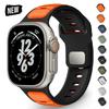 Силиконовый ремешок для Apple Watch Series 10 9 8 7 46 мм 42 мм 41 45 мм 44 40 мм Ultra 2 49 мм ремешок для Iwatch 6 5 4 Se ultra спортивный ремешок