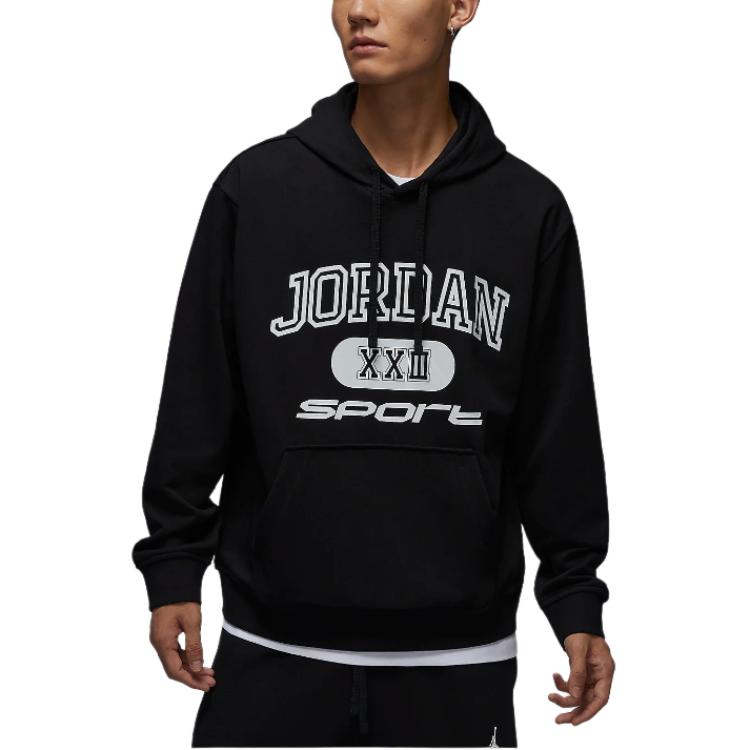 Jordan Спортивная толстовка с перекрестным дизайном Dri FIT мужская черная FV8627-010