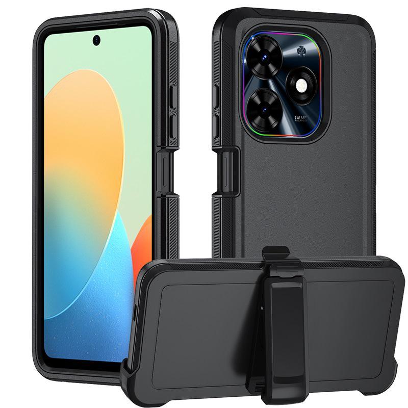 Чехол-книжка Tecno Spark 10 Pro 3-в-1 с полным покрытием и вращающейся подставкой