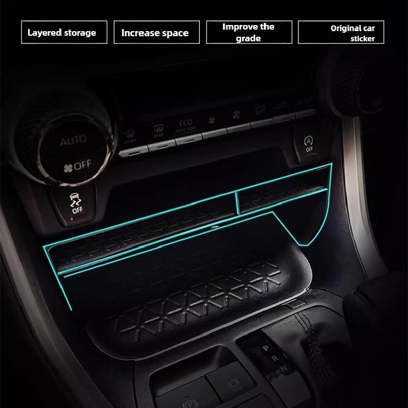 Для Toyota RAV4 XA50 2019~2025 RAV 4 Гибридный автомобиль Органайзер на приборную панель центральной консоли Лоток Бокс для хранения подлокотника Аксессуары для интерьера